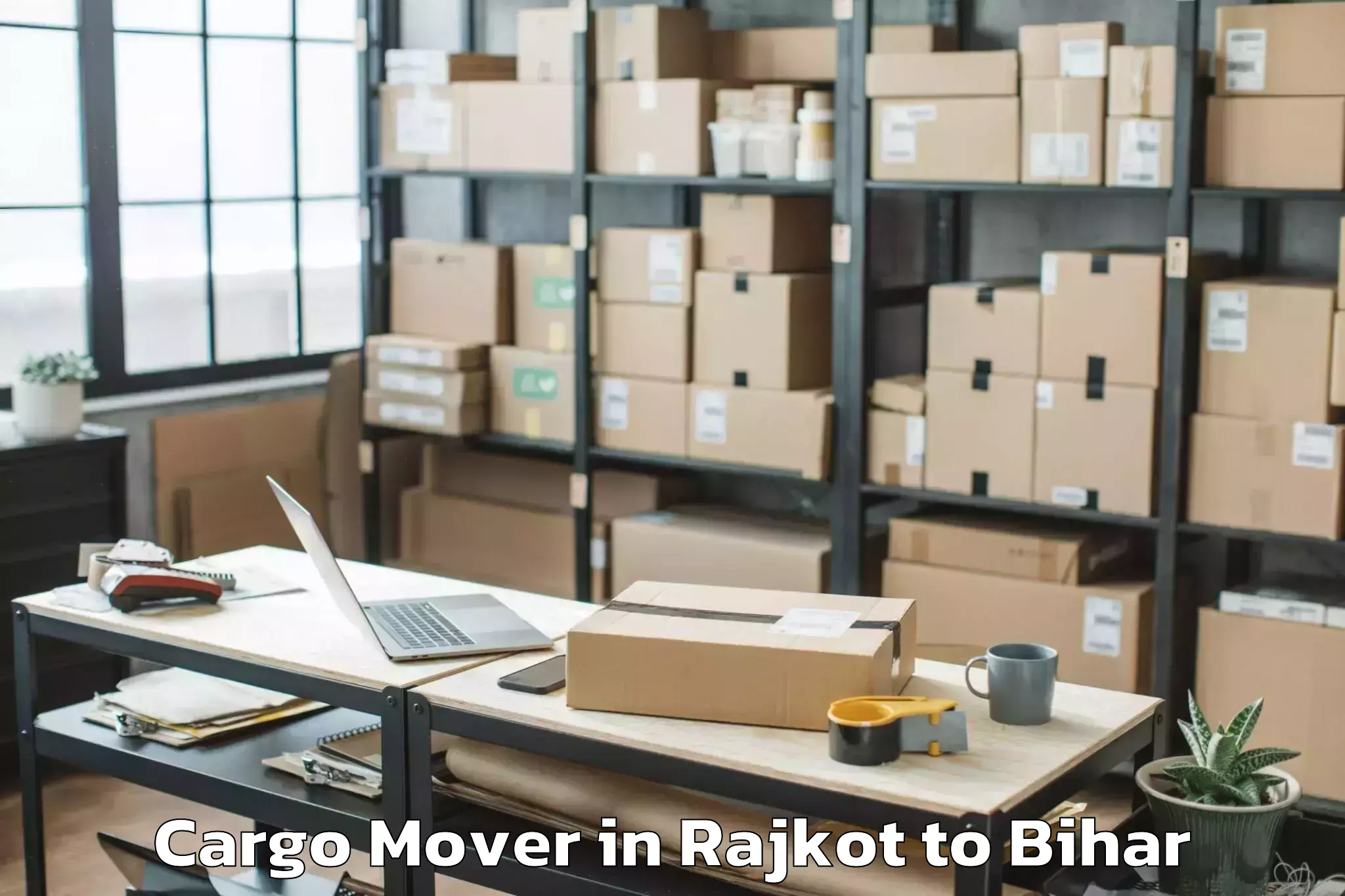 Book Rajkot to Pranpur Cargo Mover Online